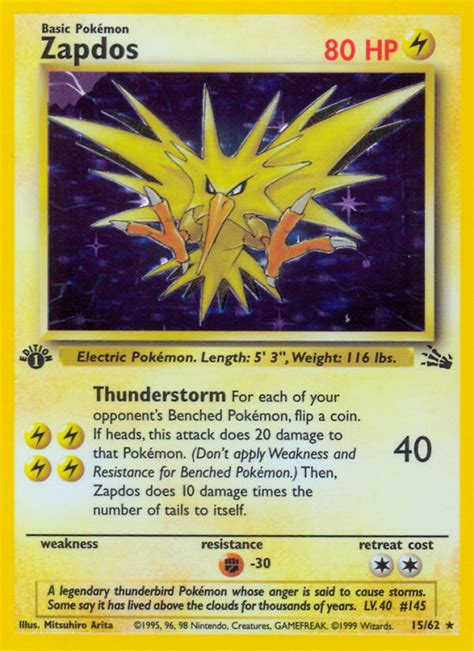 thunderbird pokemon|Zapdos (Fossil 15) .